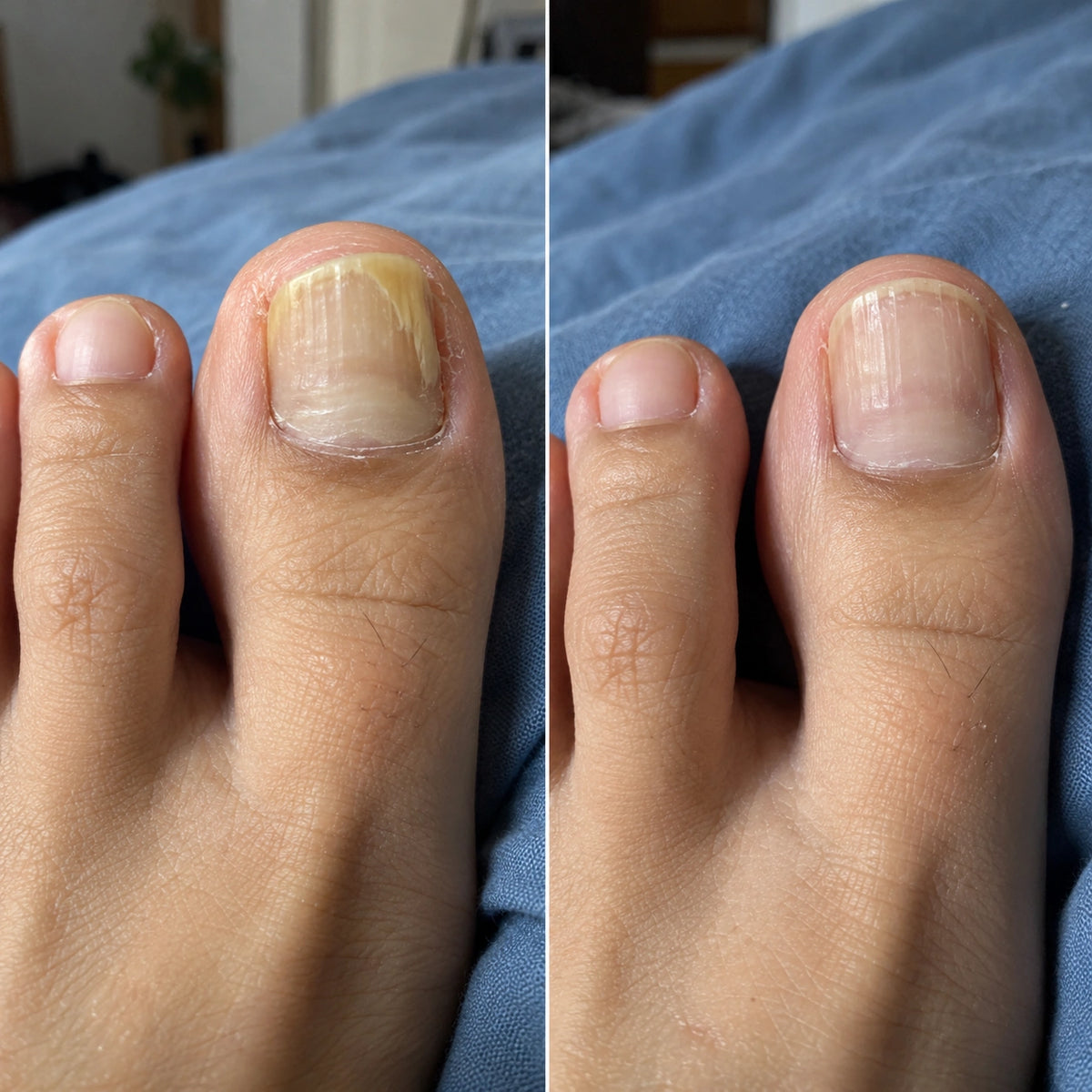 Antes e depois da unha do dedao-5