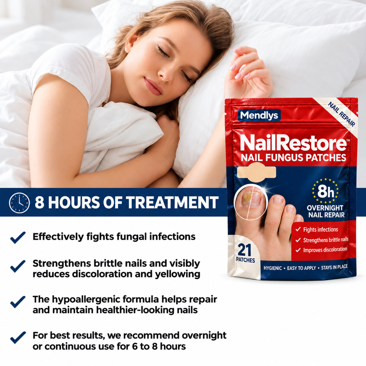 Tratamento noturno para unhas saudaveis